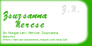 zsuzsanna mercse business card